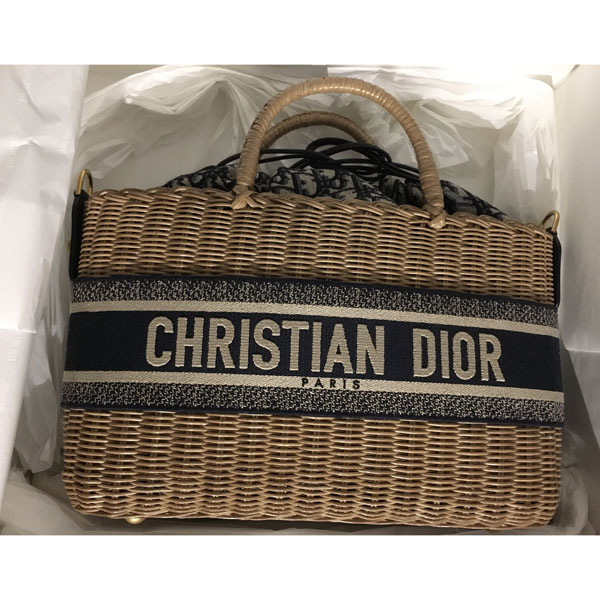 新作ディオール 2021Cruiseコレクション ディオール WICKERかごバッグ